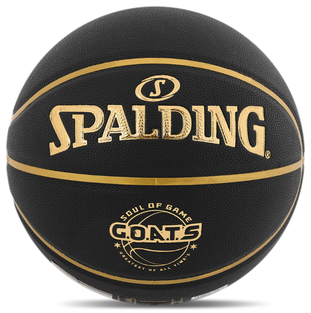 М'яч баскетбольний SPALDING G.O.A.T.S 77790Y розмір 7 чорний - Фото 6 М'яч баскетбольний SPALDING G.O.A.T.S 77790Y розмір 7 чорний - зображення 6
