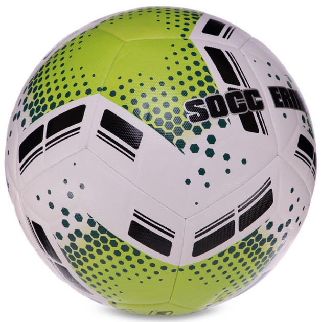 М'яч футбольний №5 PU ламінований гібридне прошиття HYBRID SOCCERMAX FIFA FB-3119 (PU, біло-жовтий) - Фото 5 М'яч футбольний №5 PU ламінований гібридне прошиття HYBRID SOCCERMAX FIFA FB-3119 (PU, біло-жовтий) - изображение 5