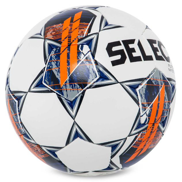 М'яч футзальний PU ручне зшивання №4 SELECT FUTSAL MASTER FIFA BASIC Z-MASTER-WOR (PU, біло-помаранчевий) - Фото 4 М'яч футзальний PU ручне зшивання №4 SELECT FUTSAL MASTER FIFA BASIC Z-MASTER-WOR (PU, біло-помаранчевий) - изображение 4