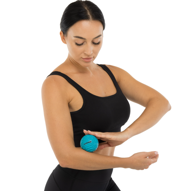 М'яч масажний для МФР ø6см 2 штуки LivePRO Foot massage ball LP8507 (PU, d-6см, блакитний та жовтий) - изображение 10