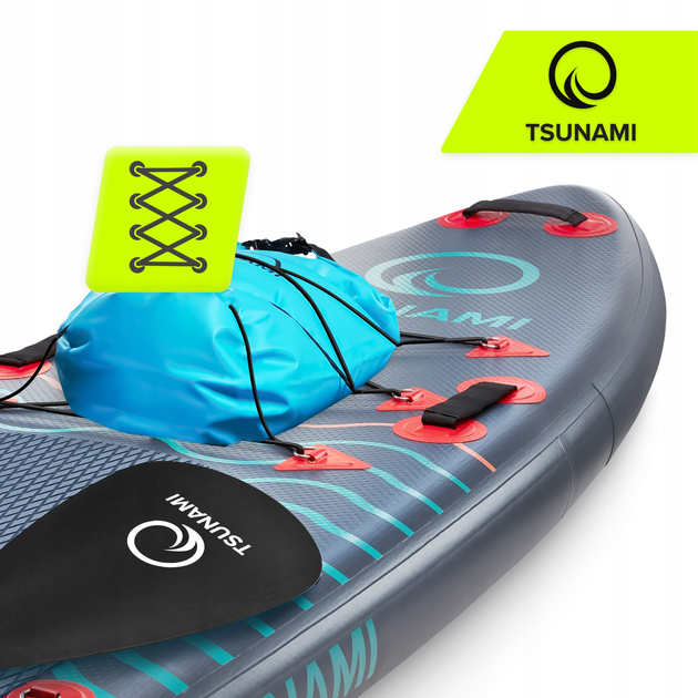Надувна SUP дошка TSUNAMI Wave T03 350 см з веслом (P-5907739314222) - зображення 6
