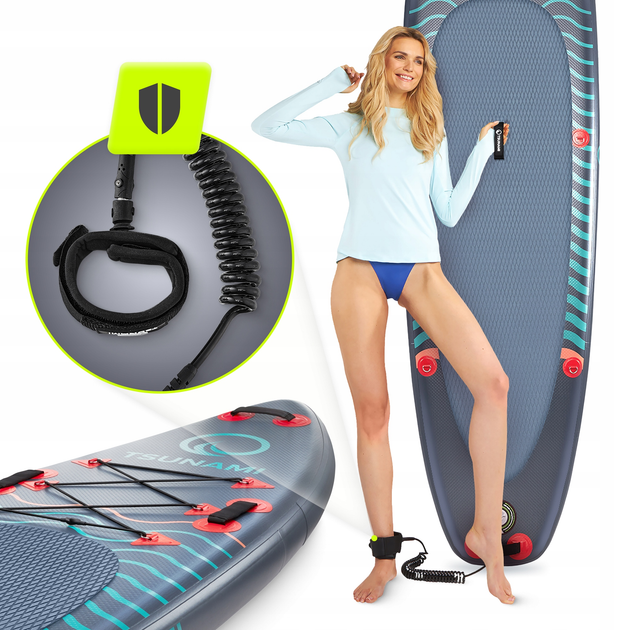 Надувна SUP дошка TSUNAMI Wave T03 350 см з веслом (P-5907739314222) - зображення 7