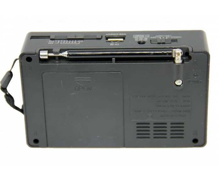 Радіоприймач акумуляторний, радіо Golon RX 8866 FM Usb Sd чорне MX-00007691 - зображення 2