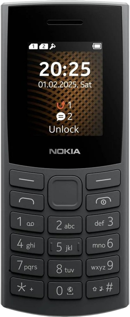 Мобільний телефон Nokia 105 (2025) DualSim 2G Charcoal (SP01Z07Z2076Y) - зображення 1