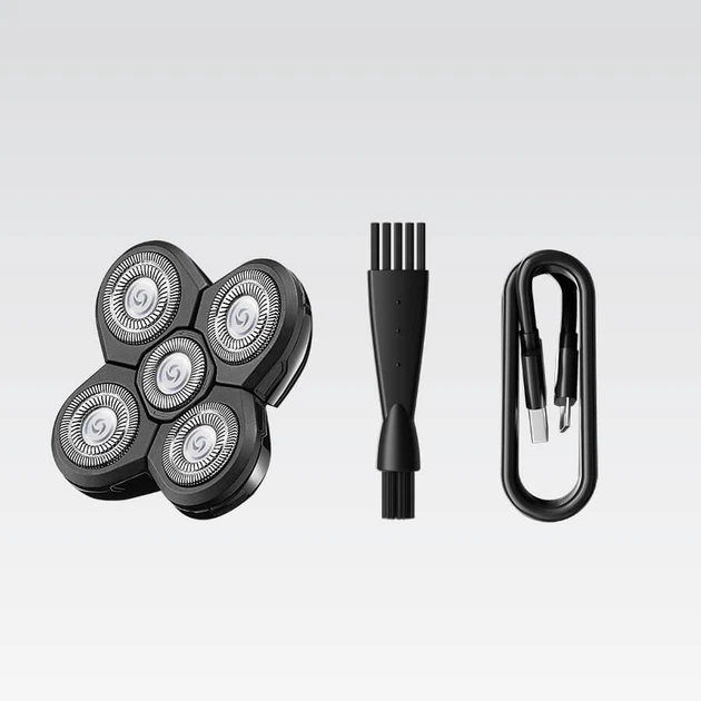 Аккумуляторная электробритва для бритья бороды и усов с USB Maestro MR-677 Pro Черный + Щетка - изображение 4