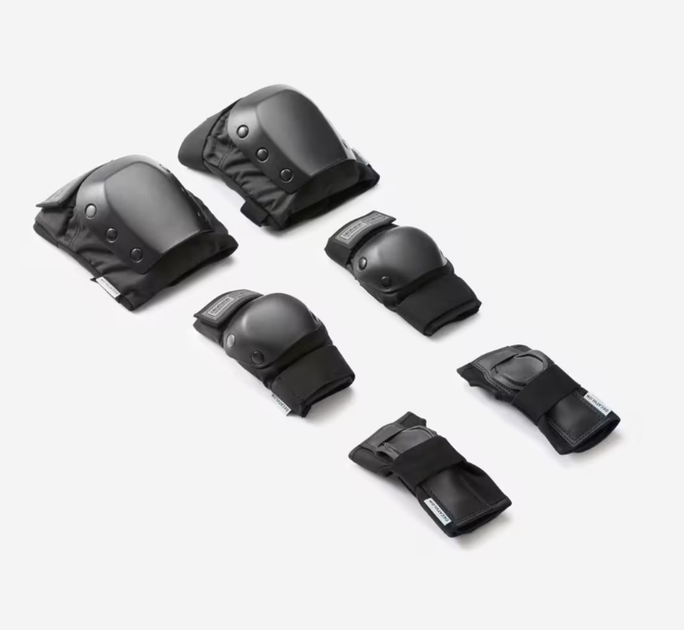 Детский Комплект Защиты OXELO Kids Pad 500 (XS) из 3 Элементов Черный - изображение 7