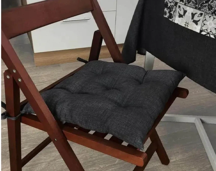 Подушка на стул Kontrast Black 40х40см. - Фото 2 Подушка на стул Kontrast Black 40х40см. - изображение 2