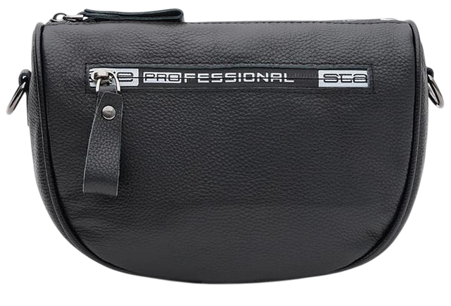 Жіноча шкіряна сумка Borsa Leather елегантна чорна сумка через плече з натуральної шкіри 54222 - зображення 3