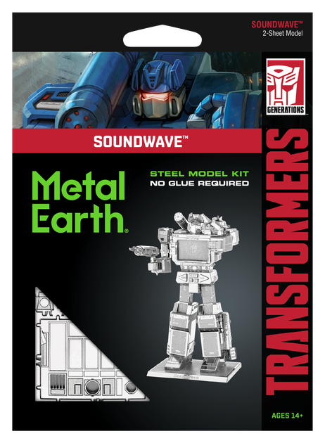 Металлический 3D конструктор "Soundwave Transformers", Metal Earth, MMS302 - Фото 7 Металлический 3D конструктор "Soundwave Transformers", Metal Earth, MMS302 - изображение 7