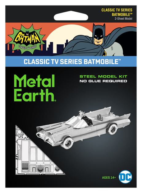 Металлический 3D конструктор "Автомобиль Batman TV Series Batmobile" - Фото 7 Металлический 3D конструктор "Автомобиль Batman TV Series Batmobile" - изображение 7