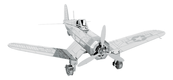 Металевий 3D конструктор "Літак F4U Corsair" - Фото 1 Металевий 3D конструктор "Літак F4U Corsair" - зображення 1