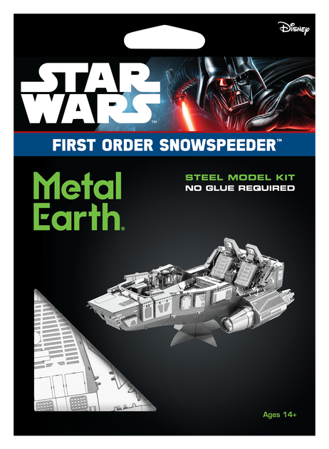 Металевий 3D конструктор "Корабель Star Wars First Order Snowspeeder", Metal Earth, MMS268 - Фото 7 Металевий 3D конструктор "Корабель Star Wars First Order Snowspeeder", Metal Earth, MMS268 - зображення 7