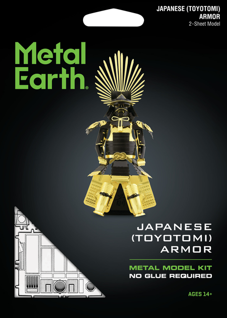 Металлический 3D конструктор Metal Earth "Японские доспехи Тойотоми" (MMS106) - изображение 9