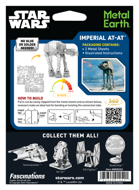 Металевий 3D конструктор "Star Wars AT-AT" - Фото 8 Металевий 3D конструктор "Star Wars AT-AT" - зображення 8