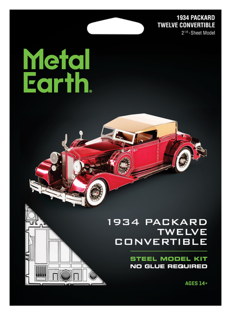 Металлический 3D конструктор Metal Earth "1934 Packard Twelve Convertible" (MMS175) - Фото 6 Металлический 3D конструктор Metal Earth "1934 Packard Twelve Convertible" (MMS175) - изображение 6