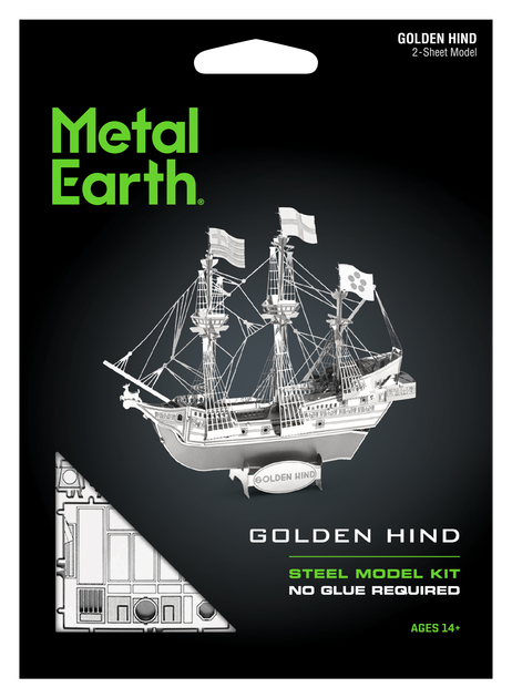 Металевий 3D конструктор "Корабель Golden Hind" - зображення 7