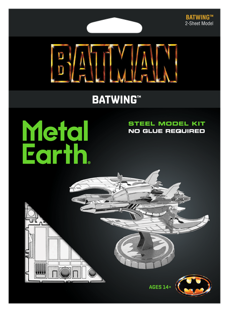 Металлический 3D конструктор "Боевой автомобиль Batman 1989 Batwing", Metal Earth, MMS373 - Фото 7 Металлический 3D конструктор "Боевой автомобиль Batman 1989 Batwing", Metal Earth, MMS373 - изображение 7