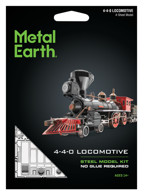 Металлический 3D конструктор "Wild West 4-4-0 Locomotive" - Фото 7 Металлический 3D конструктор "Wild West 4-4-0 Locomotive" - изображение 7
