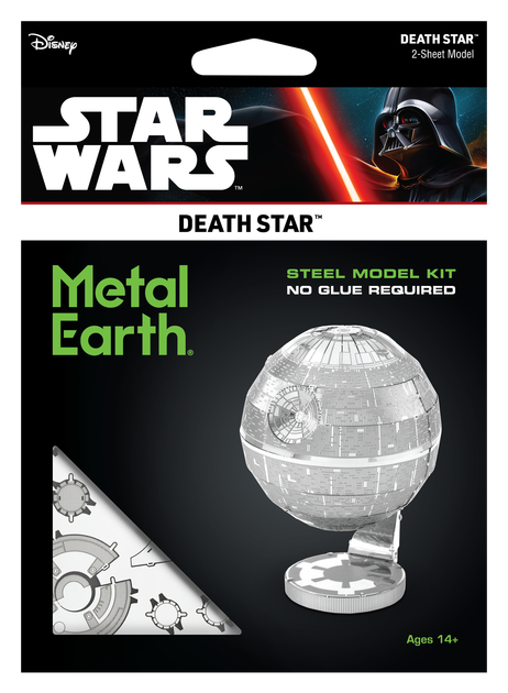 Металевий 3D конструктор "Star Wars Зірка смерті", Metal Earth, MMS278 - Фото 7 Металевий 3D конструктор "Star Wars Зірка смерті", Metal Earth, MMS278 - зображення 7