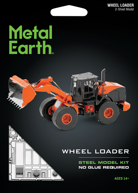 Металлический 3D конструктор "Фронтальный погрузчик", Metal Earth, MMS183 - изображение 7