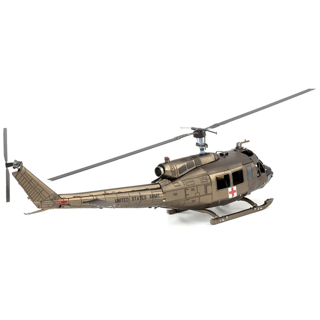 Металлический 3D конструктор "Американский вертолёт UH-1" - изображение 5