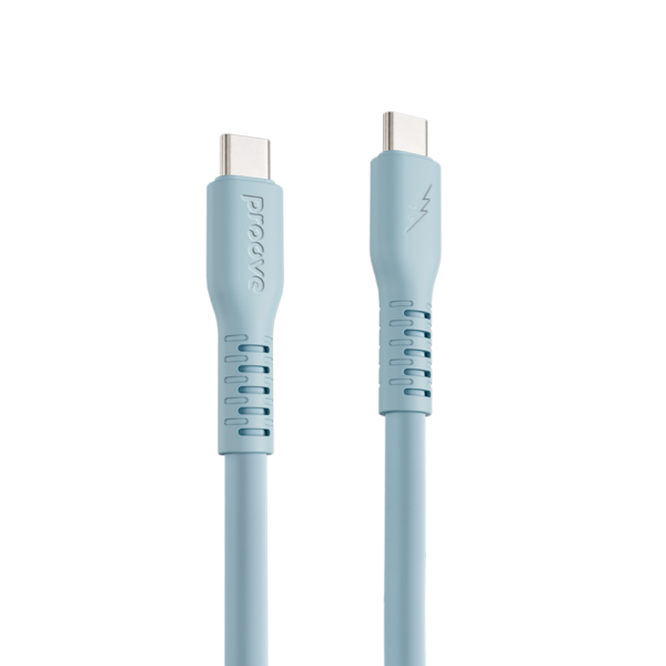 Кабель Proove Eternal Type-C to Type-C 60W (2m) Light Blue - изображение 2