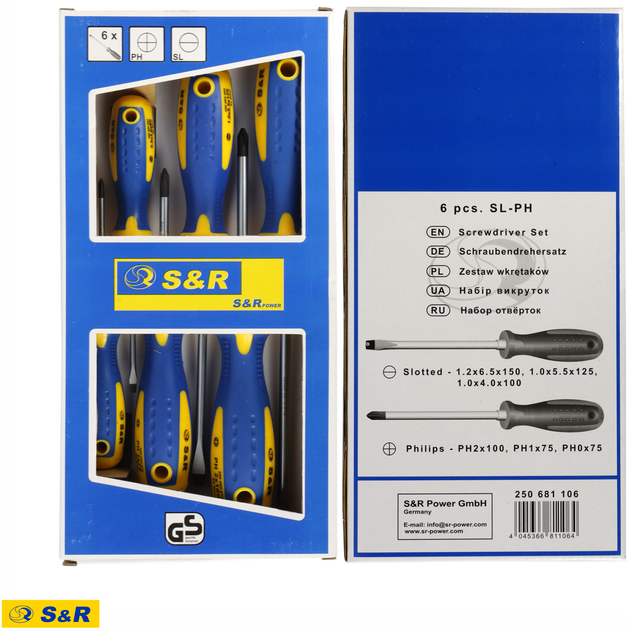 Набор отверток S&R SL-PH S2 6 шт (250681106) - изображение 12