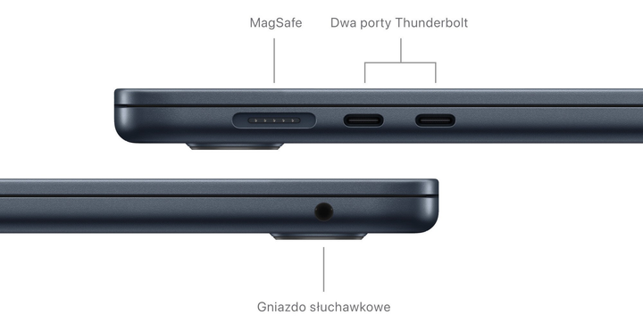 Ноутбук Apple MacBook Air 15.3" M3 8/512GB 2024 (MRYV3Y/A) Midnight - зображення 7