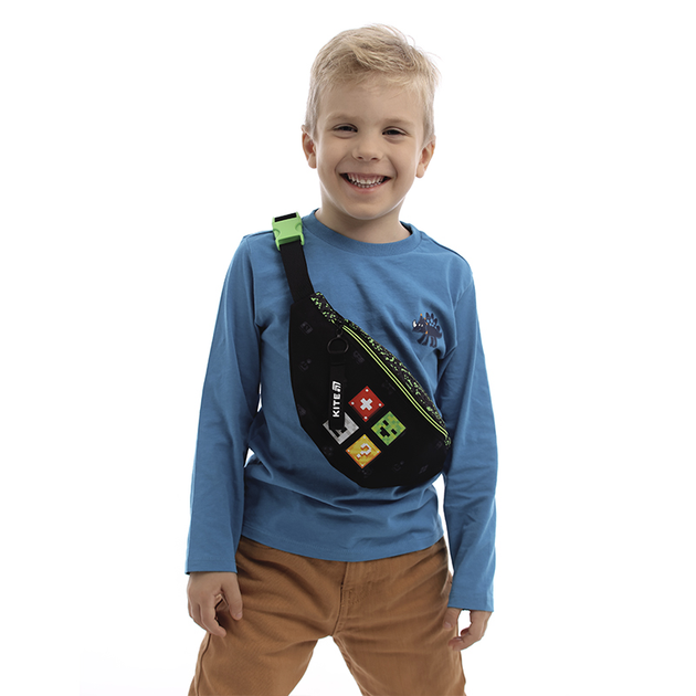 Сумка-бананка дитяча Kite Kids Sweety Cat 27x15x6.5 см Чорна (K25-2577-2) - зображення 3