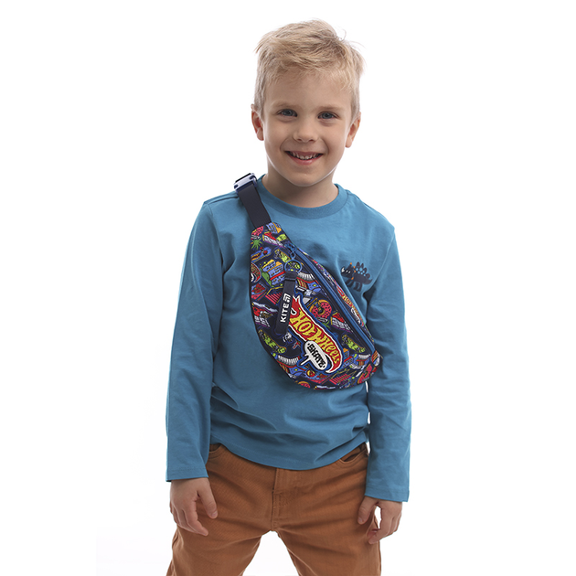 Сумка-бананка дитяча Kite Kids Hot Wheels 27x15x6.5 см Чорна (HW25-2577) - зображення 3