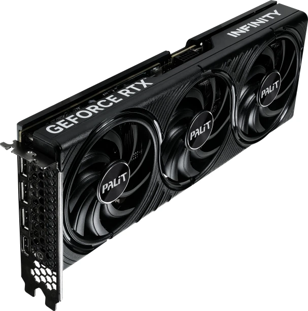 Відеокарта Palit PCI-Ex GeForce RTX 5070 Infinity 3 12GB GDDR7 (192bit) (2512/28000) (HDMI, 3 x DisplayPort) (NE75070019K9-GB2050S) - зображення 3