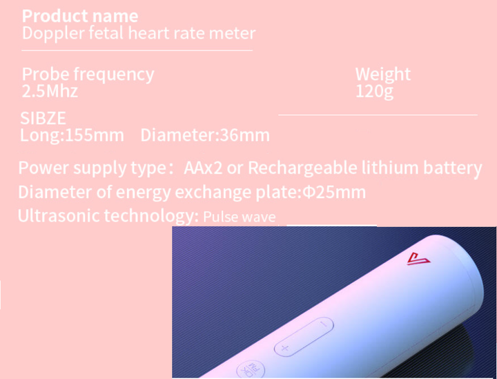 Фетальный допплер Baby Heartmonitor i200-l с Bluetooth — Надежный монитор сердцебиения плода для дома и клиники - изображение 6