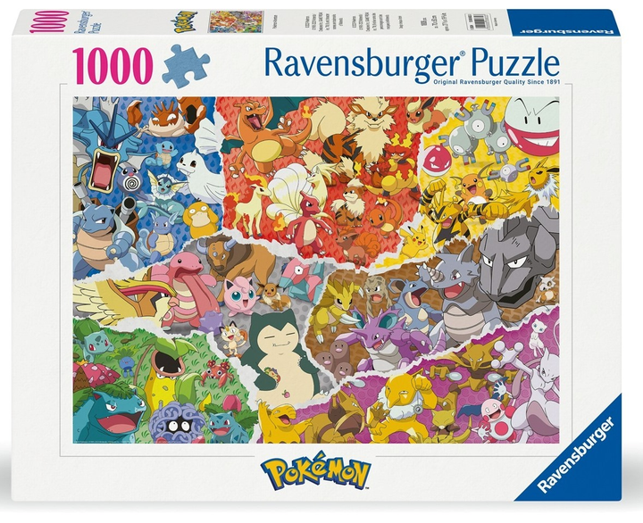 Puzzle Ravensburger Wyzwanie Pikachu 70 x 50 cm 1000 elementów (12000832) (4005555008323) - obraz 3