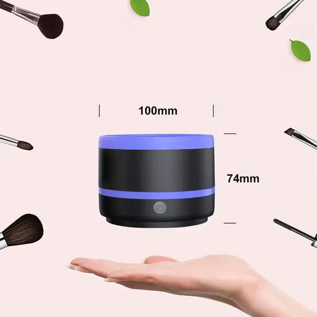 Электрический очиститель кистей для макияжа KAMATION LY-609 сапфировый синий 10х10х7,4 см - Фото 6 Электрический очиститель кистей для макияжа KAMATION LY-609 сапфировый синий 10х10х7,4 см - изображение 6
