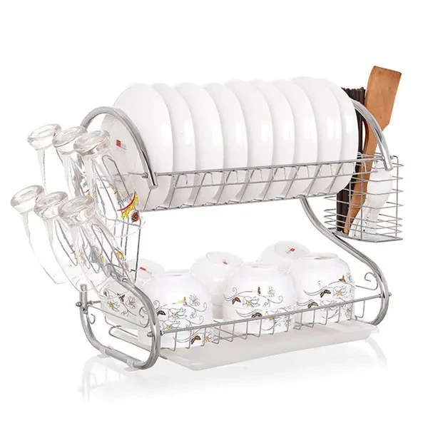 Стійка для зберігання посуду kitchen storage rack, сушарка для посуду - зображення 2
