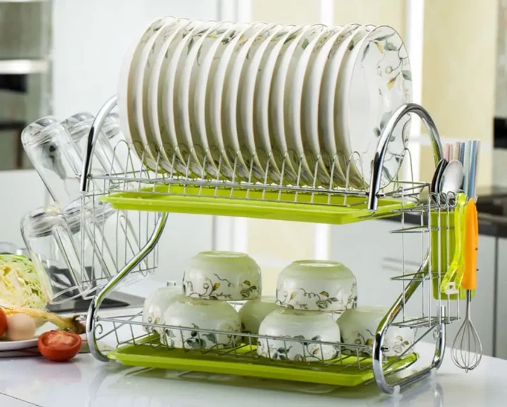 Стійка для зберігання посуду kitchen storage rack, сушарка для посуду - зображення 3