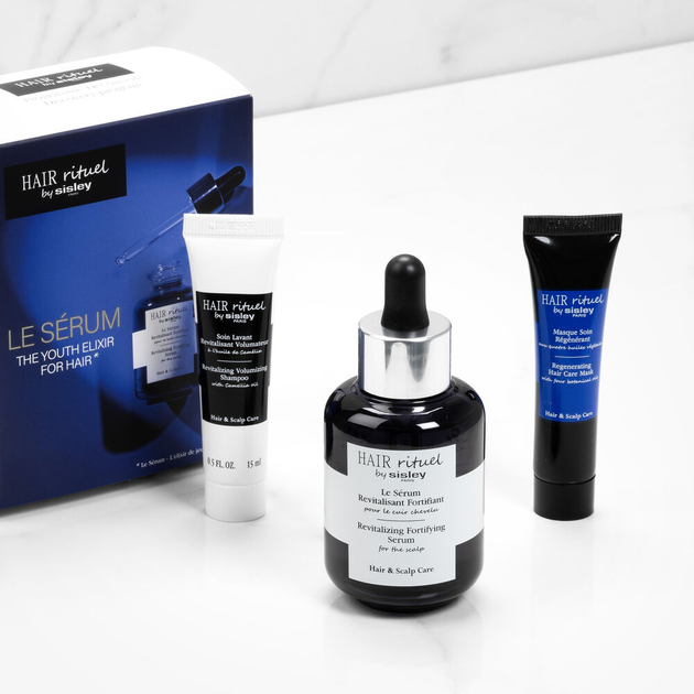Набір для догляду за волоссям Sisley Hair Rituel Сироватка для шкіри голови 60 мл + Шампунь 15 мл + Маска для волосся 15 мл (3473311691279) - зображення 3