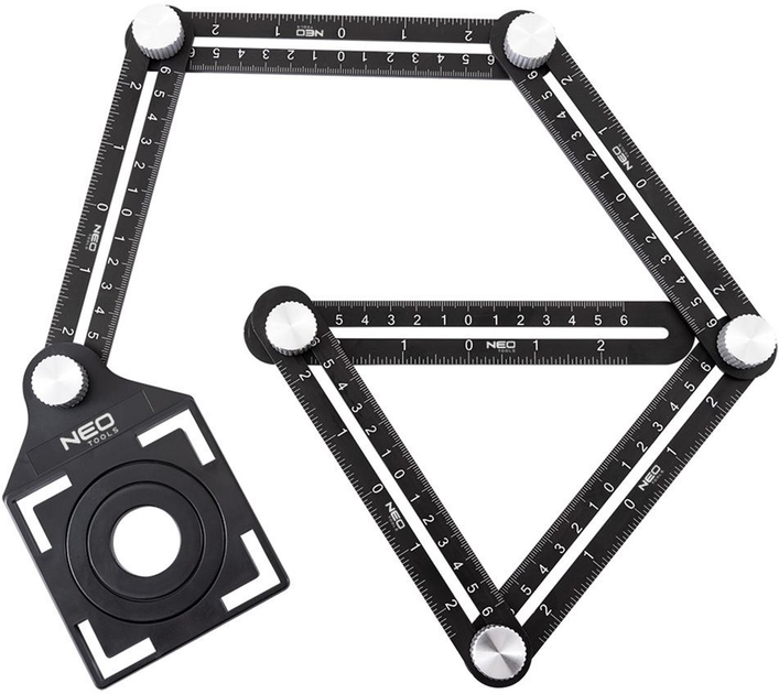 Linijka kątowa NEO Tools 6 ramion 72-351 (5907558458794)   - obraz 2