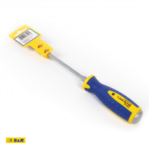 Отвертка S&R SL6,5x150 мм ударная (250283156) - Фото 3 Отвертка S&R SL6,5x150 мм ударная (250283156) - изображение 3