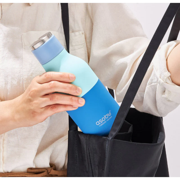 Butelka na wodę Asobu Urban SBV24 Pastel Blue 460 ml (842591043611) - obraz 8