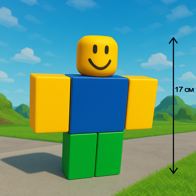 Игрушка - конструктор Roblox Noob Нубик 17 см (n3011) - Фото 2 Игрушка - конструктор Roblox Noob Нубик 17 см (n3011) - изображение 2