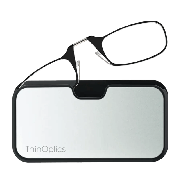 Очки для чтения Thinoptics 1.50 черные / Чехол универсальный метал (1.5BMUP) - Фото 2 Очки для чтения Thinoptics 1.50 черные / Чехол универсальный метал (1.5BMUP) - изображение 2