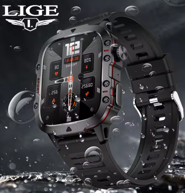 Смарт часы Smart watch Sport военные мужские - изображение 6