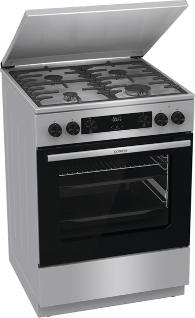 Kuchenka gazowo-elektryczna Gorenje GKS6C71XF - obraz 2