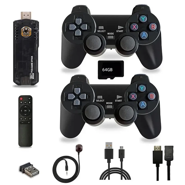Ігрова ТВ приставка Game Box X8 з підтримкою 8K 5G з двома джойстиками 64 ГБ Smart TV - Фото 3 Ігрова ТВ приставка Game Box X8 з підтримкою 8K 5G з двома джойстиками 64 ГБ Smart TV - зображення 3
