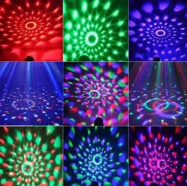 Лампа на подставке шар вращающийся Rgb mp3 с пультом Usb диско лампа ночник со светомузыкой - изображение 2