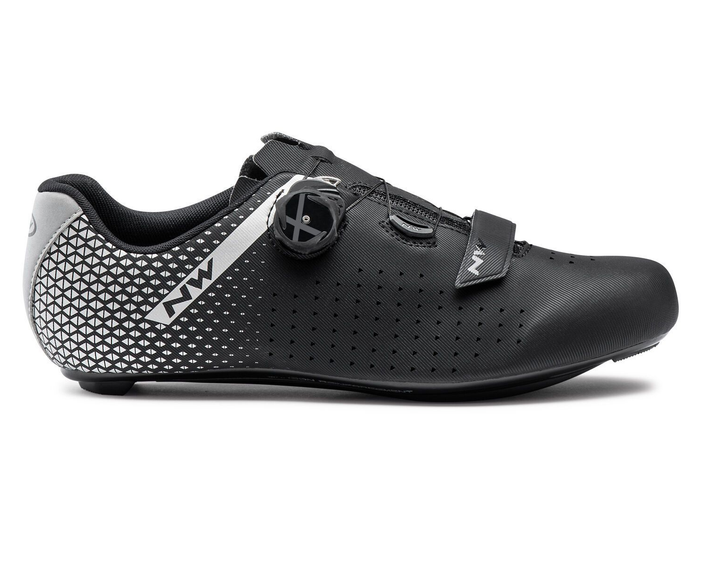 Туфлі велосипедні Northwave CORE PLUS 2 M 45 (12.0US) Black/silver (80211012) - изображение 5