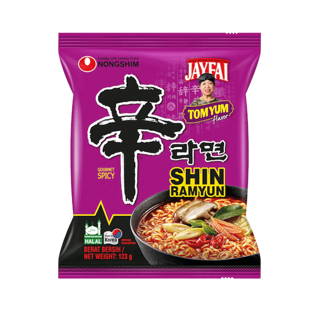 Корейська локшина Шин Том Ям 123г Nongshim 8801043070362 – фото