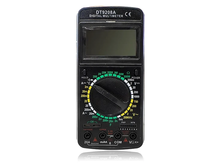 Тестер электросети DT9208A 200 Ом 2000 Ом 20 Ком 200 КОм 2 МОм 20 МОм 200 МОм измерение температуры - изображение 2