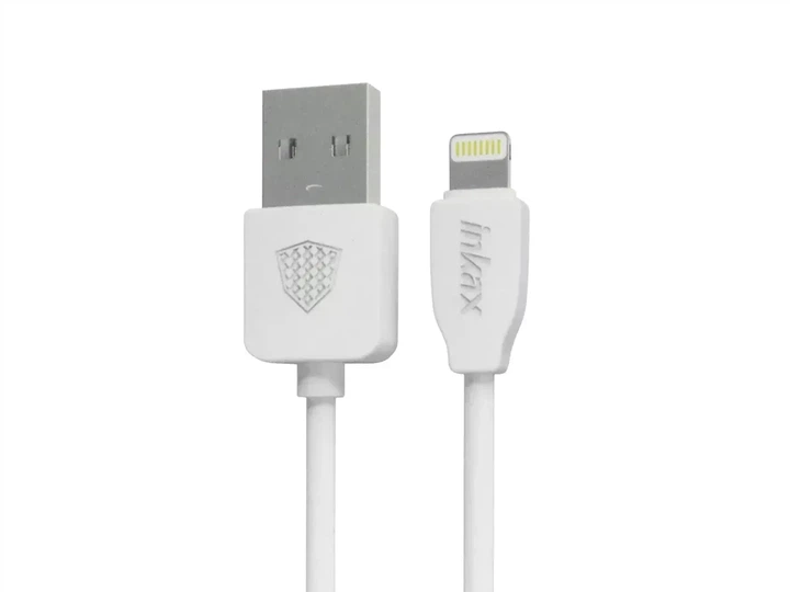 Кабель USB Lightning 2 0м Inkax CK 08 білий прямий 1А - зображення 3